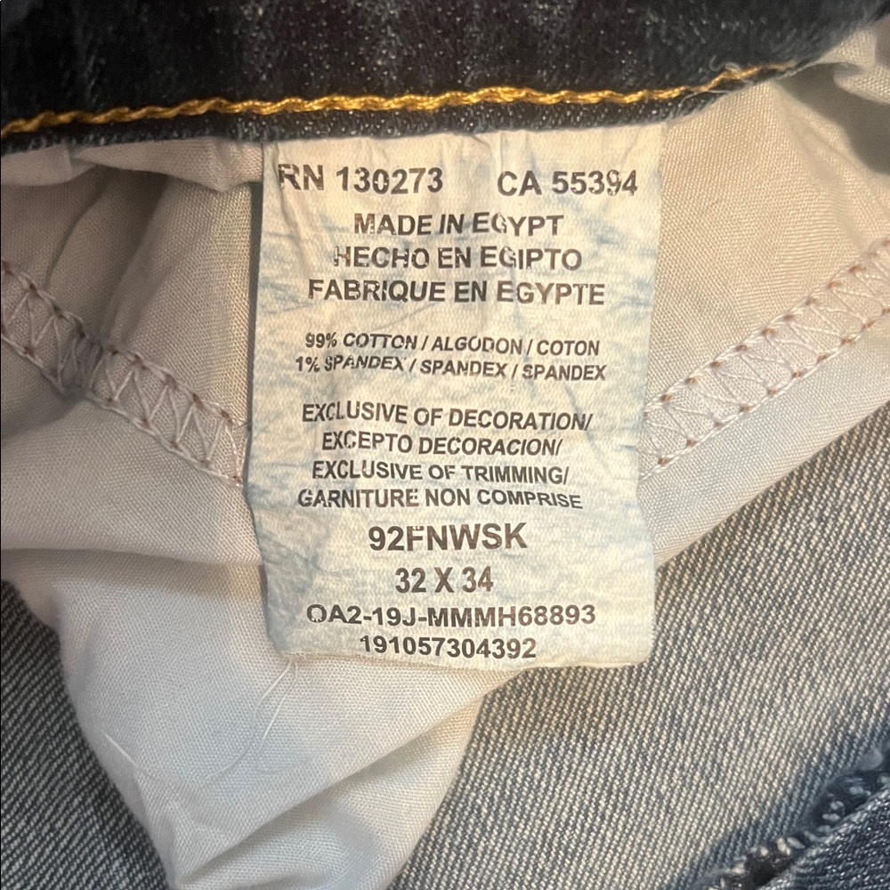 Wrangler Men's Dark Blue Slim Straight Jeans - Picture 4 of 5